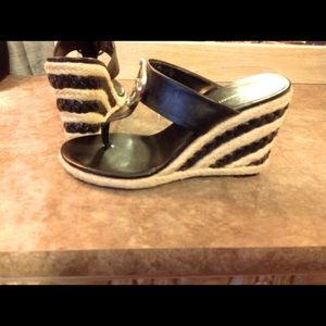 BCBG WEDGE SANDLE